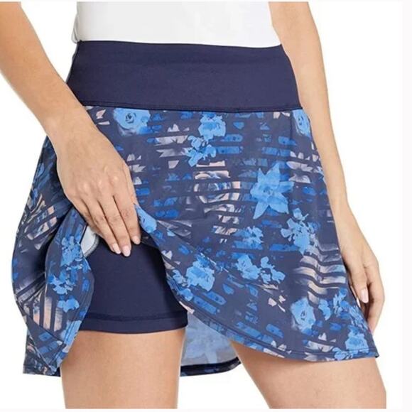 PUMA PWRShape Blue Floral Golf Skirt Skort XS - Picture 1 of 8